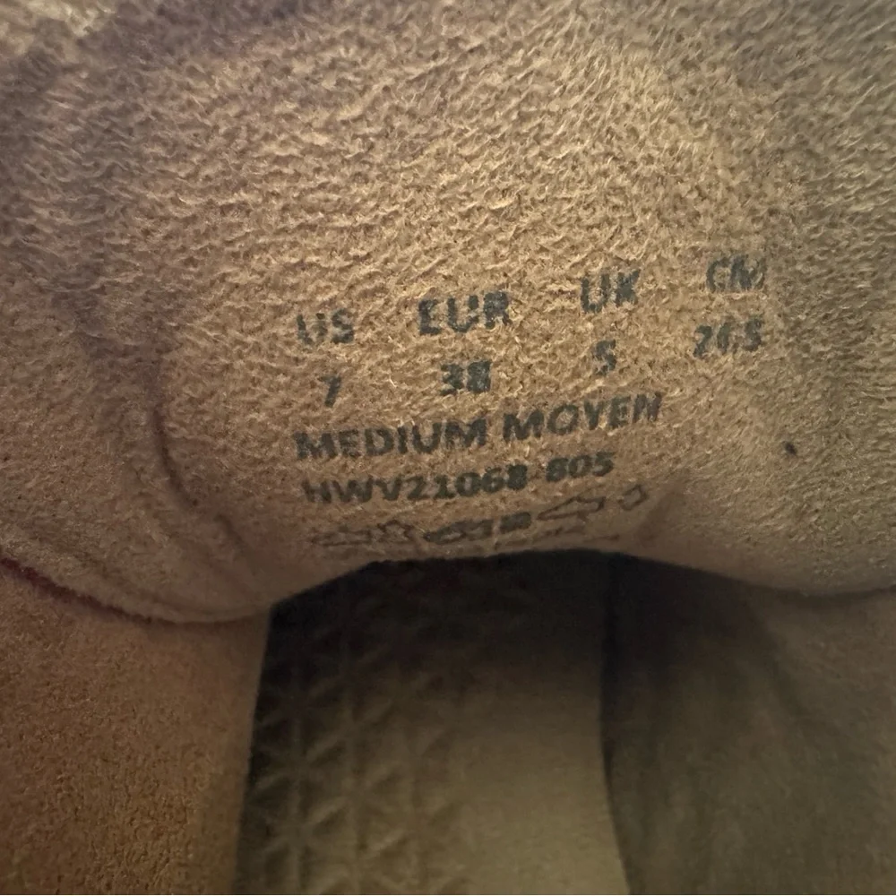 🧡 H.P. by Hush Puppies Moyen Orange Suede Booties – Size 7 - Picture 6 of 6